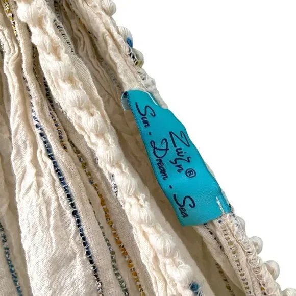 Made in Greece Sun.Dream.Sea Striped Mini Beach Dress - Picture 8 of 9